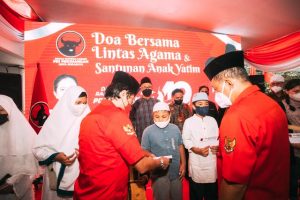 Ultah PDIP Ke-49, Forum Lintas Agama dan Anak-Anak Yatim Piatu Panjatkan Doa Bersama