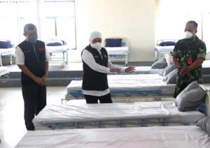 Gubernur Khofifah: Pasien Bergejala Ringan dan Tanpa Gejala Dirawat di Isoter
