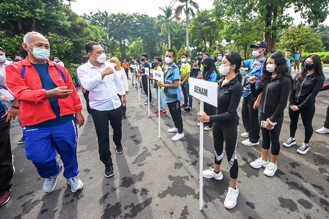 Buka Puslatcab KONI Surabaya, Wali Kota Eri Cahyadi: Pertahankan Juara Umum di Porprov 2022