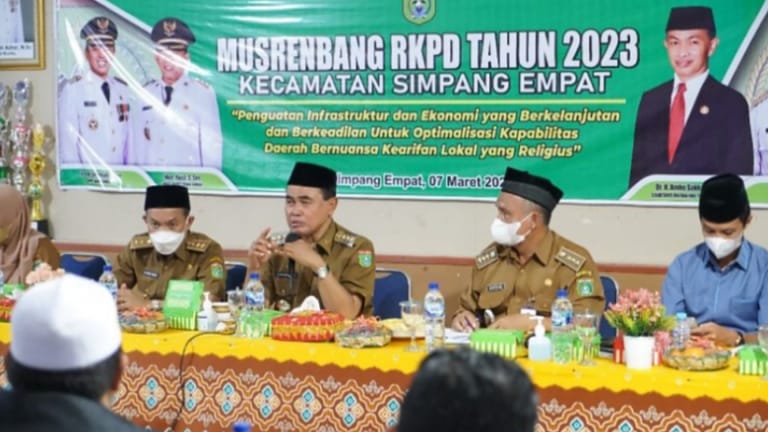 Susun RKPD 2023, Pemkab Tanbu Awali Musrenbang di Kecamatan Simpang Empat