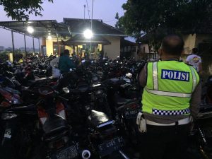 Satlantas Polres Kediri Amankan Ratusa Unit R2 dari Razia Balap Liar