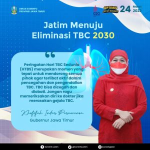 Peringati Hari TBC Sedunia, Khofifah Bertekad Jatim Capai Eliminasi TBC di Tahun 2030