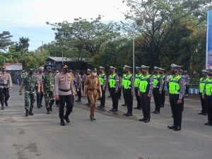 Pimpin Apel Operasi Keselamatan Intan 2022, Kapolres Tanbu Sampaikan Pelarangan Mudik di Jelang Lebaran