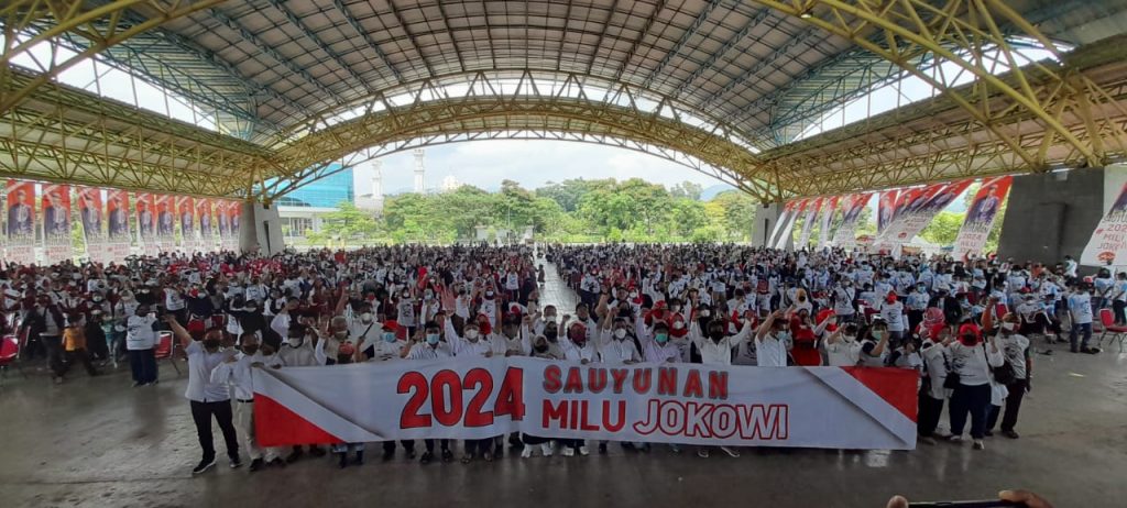 Relawan se- Bandung Raya Deklarasi ‘Sauyunan 2024 Milu Jokowi’