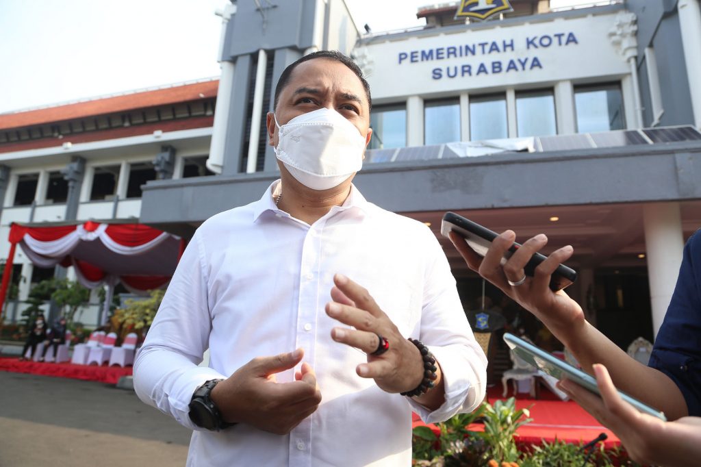 Jaga Keamanan Selama Ramadan, Pemkot Surabaya Bersama TNI-Polri Gelar Patroli Keliling