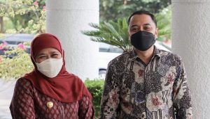 Silaturahmi ke Wali Kota Eri Cahyadi, Ternyata Gubernur Jatim Bicarakan Ini