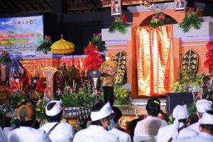 Perayaan Dharma Santi  Tahun Baru Saka 1944, Gubernur Khofifah Sampaikan Pesan Terus Jaga Alam dan Kelestariannya