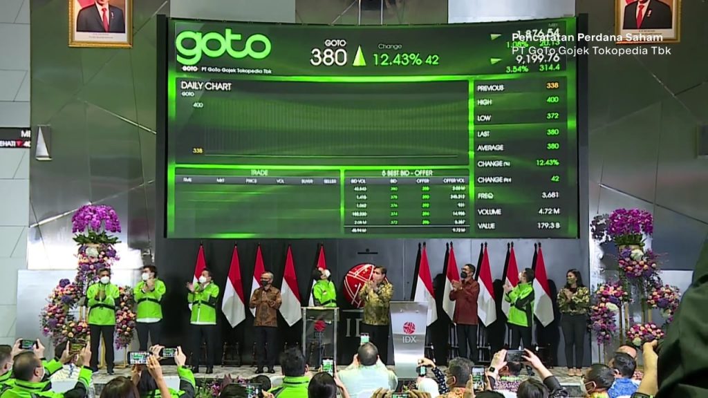 GoTo Resmi Melenggang di Bursa Efek Indonesia