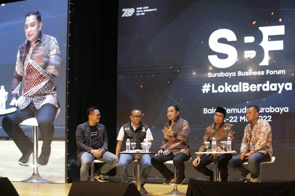 Jadi Pemateri SBF 2022, Wali Kota Eri Cahyadi Ungkap Kolaborasi Gerakkan Ekonomi Surabaya Raya