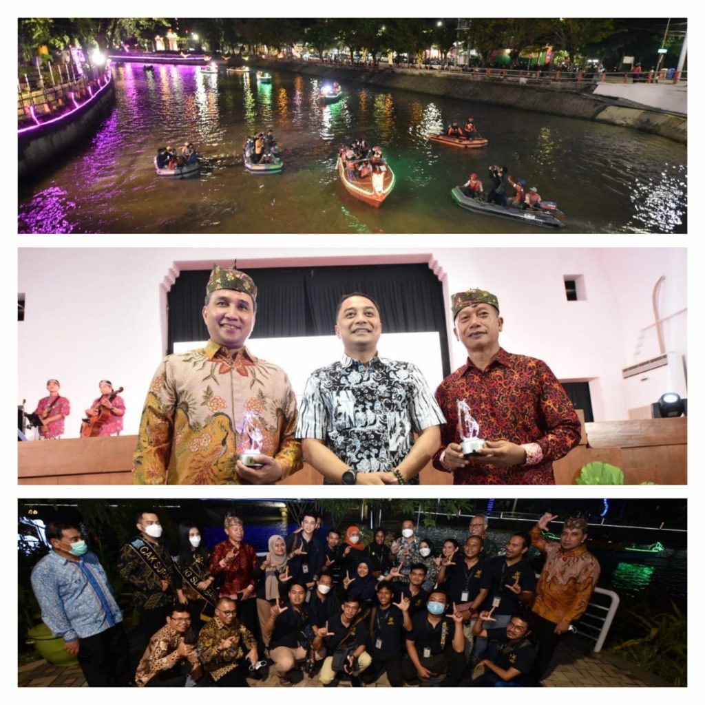 Sambut Peserta Muhibah Budaya Jalur Rempah 2022, Wali Kota Eri Cahyadi Ajak Nikmati Wisata Perahu Air Kalimas