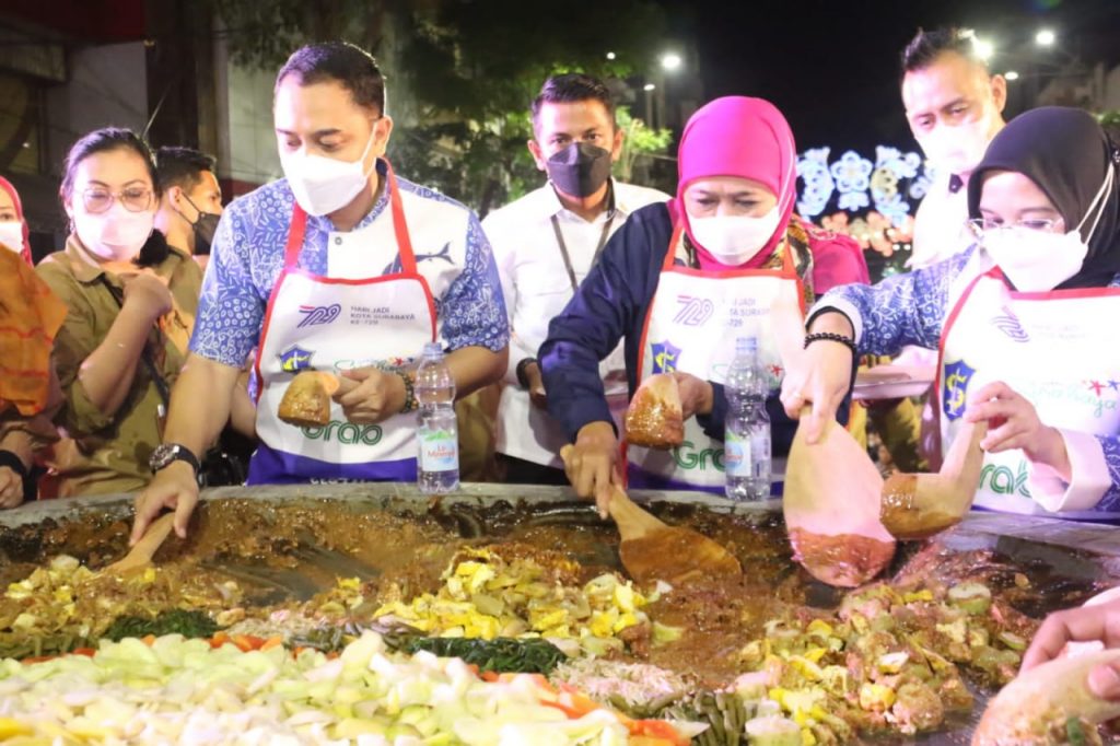 Gubernur Khofifah Festival Rujak Uleg 2022, Ajang Kebangkitan Perekonomian Rakyat Surabaya