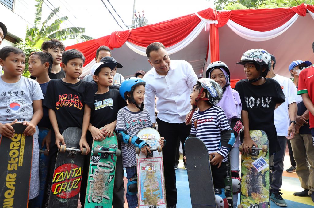 300 Peserta Ramaikan Kejuaraan Skateboard, Wali Kota Eri Cahyadi: Surabaya Punya Skater Hebat-Hebat