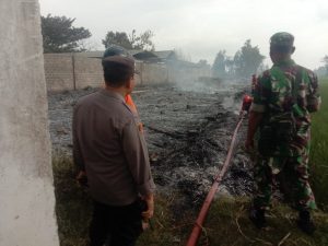 Dilalap Api, Kandang Ayam Milik Warga Tugu Kediri Merugi Puluhan Juta Rupiah