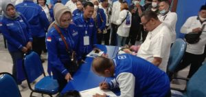 Daftar Calon Ketua DPC Surabaya di Kantor DPD Demokrat Jatim, Lucy Kurniasari Diikuti Ratusan Pendukung