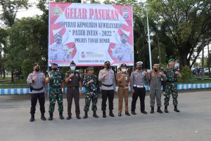 Gelar Apel Pasukan Operasi Patuh Intan, Kapolres Tanh Bumbu Sampaikan Pesan Kapolri