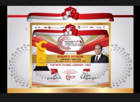 Jasa Marga Raih Dua Penghargaan di Ajang Indonesia-Turkiye Business Forum & Global Leaders Award-II-2022