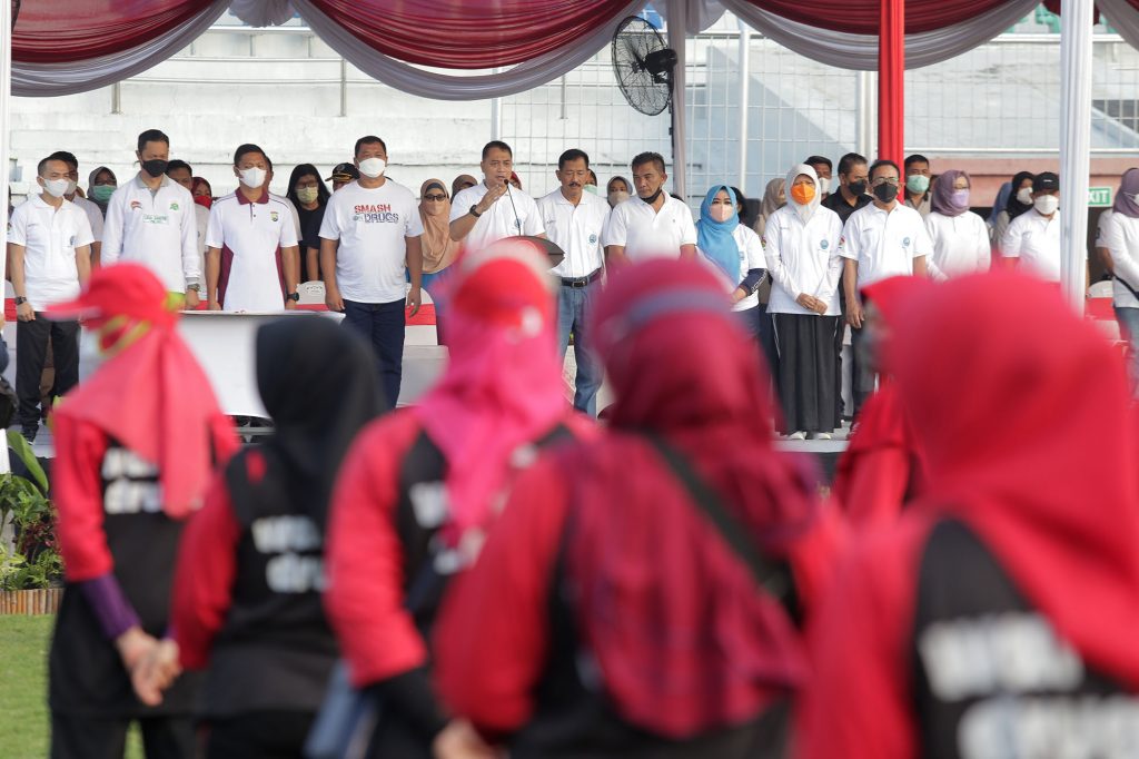 Deklarasi P4GN di Peringatan HANI 2022, Pemkot dan BNNP Jatim Gandeng Ribuan Kader Surabaya Hebat