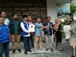 Nasdem Serahkan Sapi Kurban ke PWI Jatim, Lutfil Hakim: Kami akan meneruskan amanah ini