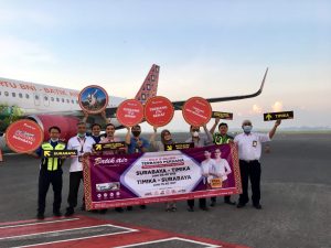 Penerbangan Langsung Perdana Batik Air Surabaya – Timika