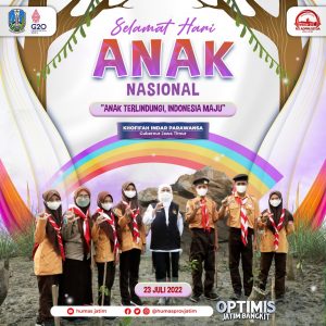 Ajak Tingkatkan Perlindungan Anak, Gubernur Khofifah: Bangun Ruang untuk Tumbuh Sehat, Cerdas, Aman, Bahagia dan Sejahtera