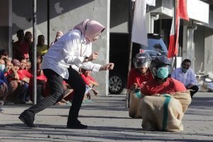 Begini Meriahnya Penghuni UPTD Liponsos Keputih Surabaya Semarakan HUT RI ke 77