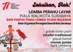 Wali Kota Eri Cahyadi Ajak Warga Semarakkan Pesta Rakyat Lomba Perahu Layar di THP Kenjeran