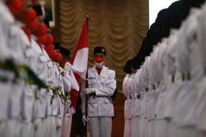 Tahun Ini, Paskibraka Surabaya di HUT ke-77 RI Formasi Lengkap