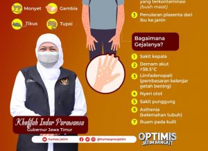 Nihil Kasus Monkeypox, Gubernur Khofifah Imbau Warga Jatim Tenang dan Tetap Terapkan Protokol Kesehatan
