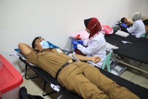 PMI Tanbu Gelar Giat Donor Darah di HUT ke 77