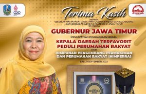 Gubernur Khofifah: Pastikan Komitmen Perjuangkan Rumah Murah Layak Huni untuk Rakyat