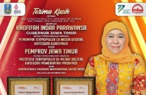 Gubernur Terpopuler di AHI 2022, Ini “Jurus” Khofifah Hadapi Era Disrupsi Teknologi Informasi