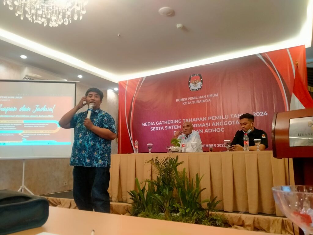 Gelar Media Gathering, KPU Surabaya Sosialisasikan Aplikasi SIAKBA