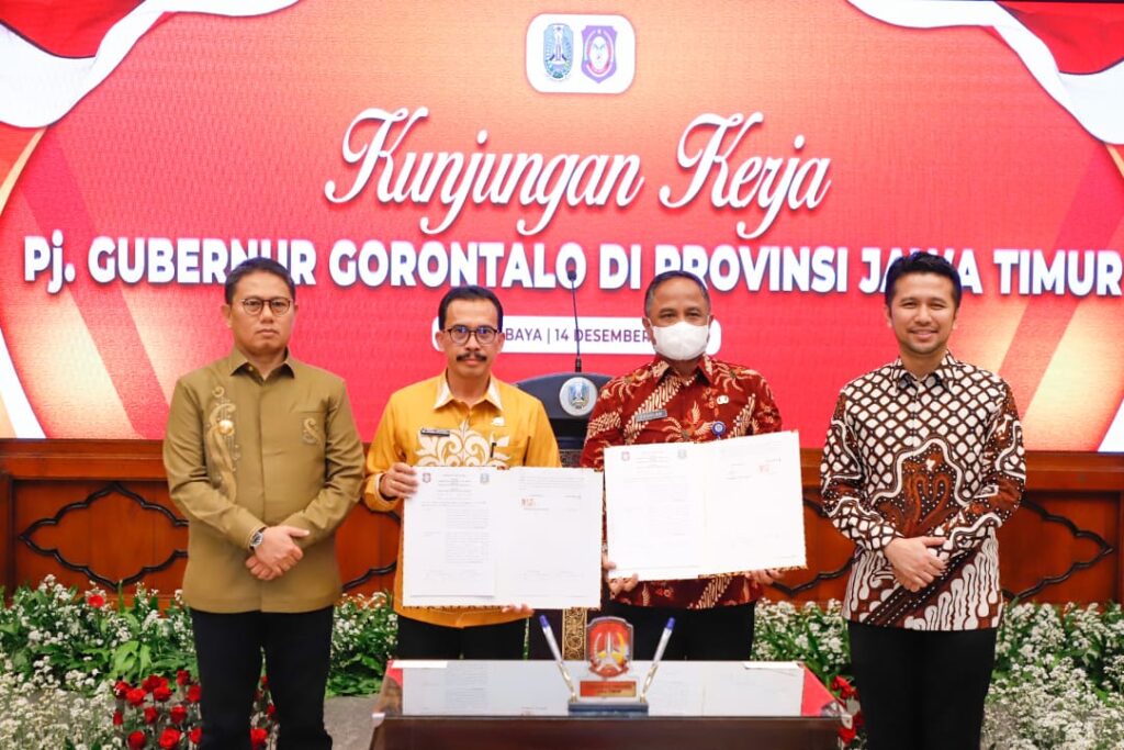 Terima Kunjungan Kerja Pj. Gubernur Gorontalo, Wagub Emil Ajak Perkuat Kerjasama Jatim-Gorontalo