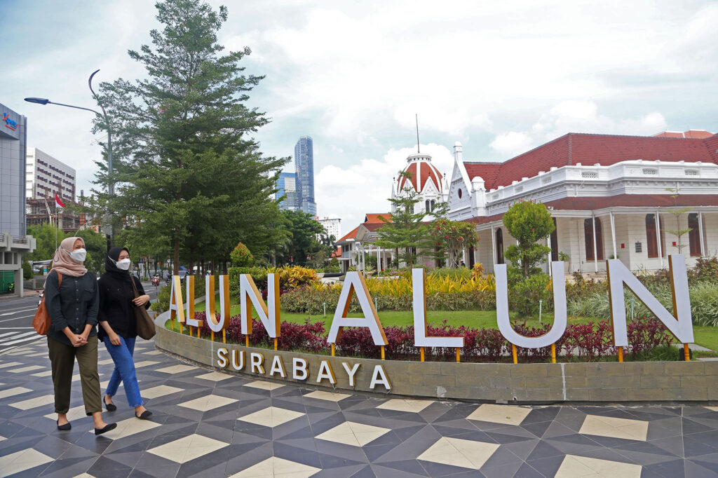 Digunakan sebagai Lokasi Syuting Film, Alun- Alun Surabaya Tutup Sementara