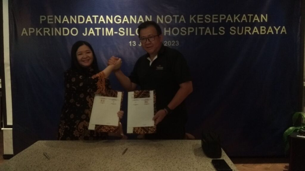Apkrindo Jatim dan Siloam Hospitals Surabaya Tean MoU layanan kesehatan
