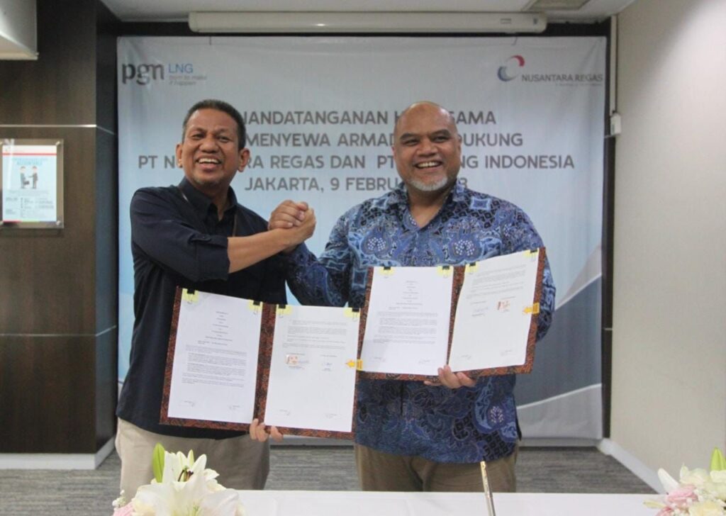 Tingkatkan Penyediaan LNG Domestik, Nusantara Regas dan PGN LNG Kerjasama Penyediaan Armada Kapal LNG