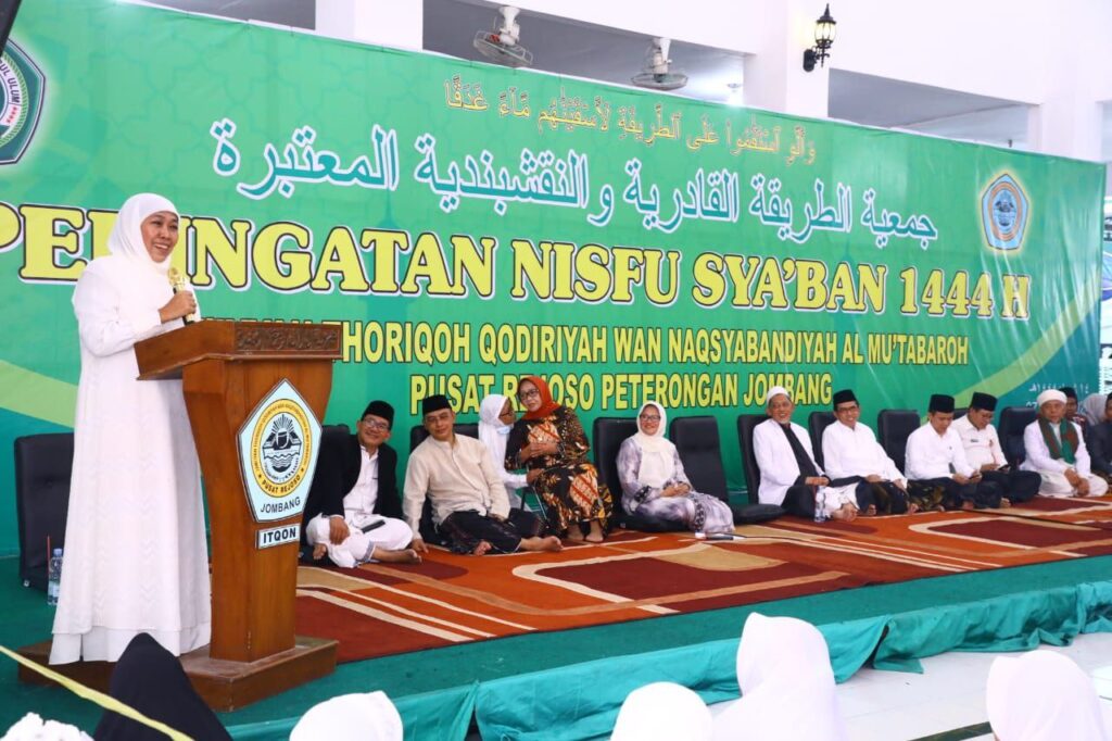 Gubernur Khofifah Hadiri Peringatan Nisfu Sya’ban 1444 Hijriah