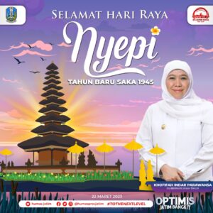 Hari Raya Nyepi 2023, Gubernur Khofifah: Jadi Momentum Membangun Manusia Berkepribadian Dharma