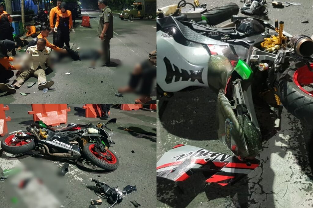 Antisipasi Balap Liar di Jalan Diponegoro, Tiga Petugas Satpol PP Surabaya Ditabrak Pemotor