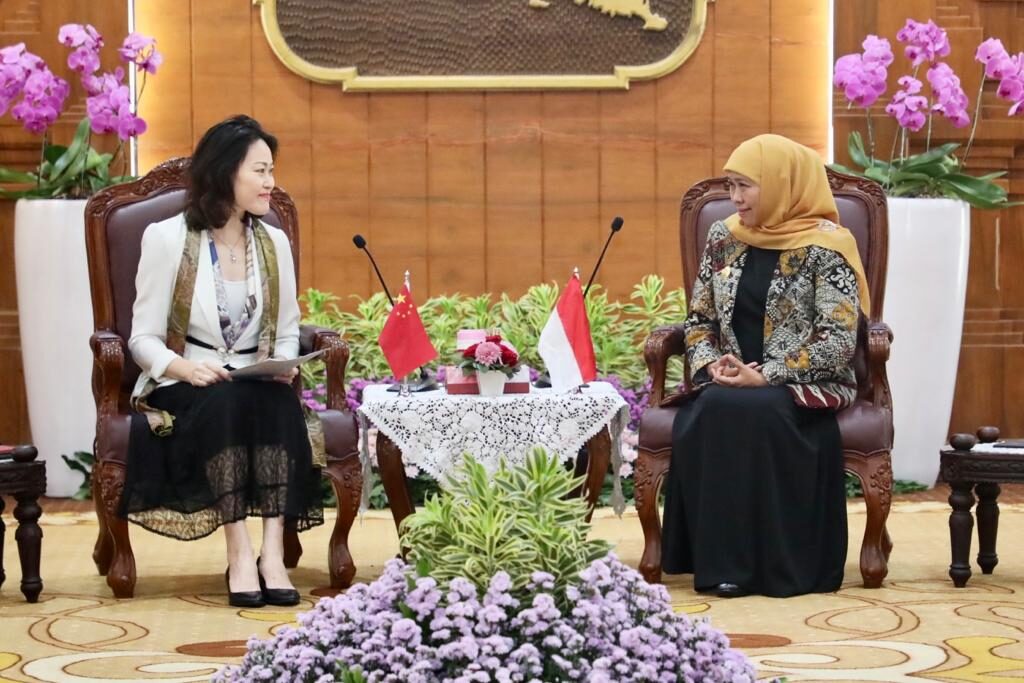 Gubernur Khofifah Tawarkan Produk Hortikultura Khas Jatim Pada Dubes RRT untuk ASEAN