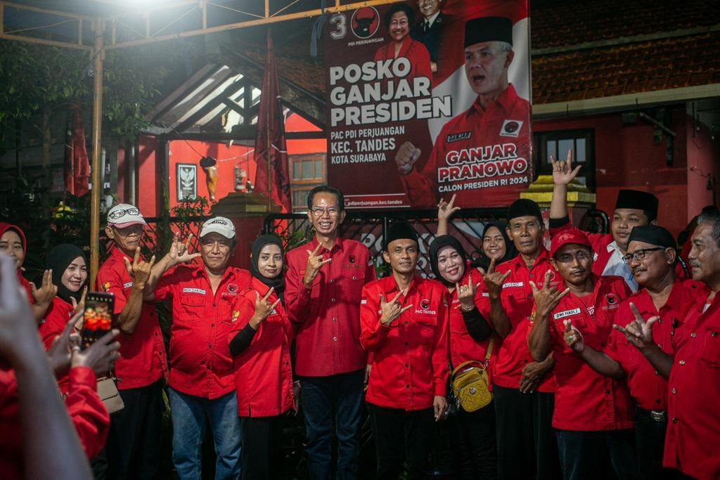 Kader Banteng Surabaya Dirikan Posko Gotong Royong “Ganjar Presiden” di Tandes 