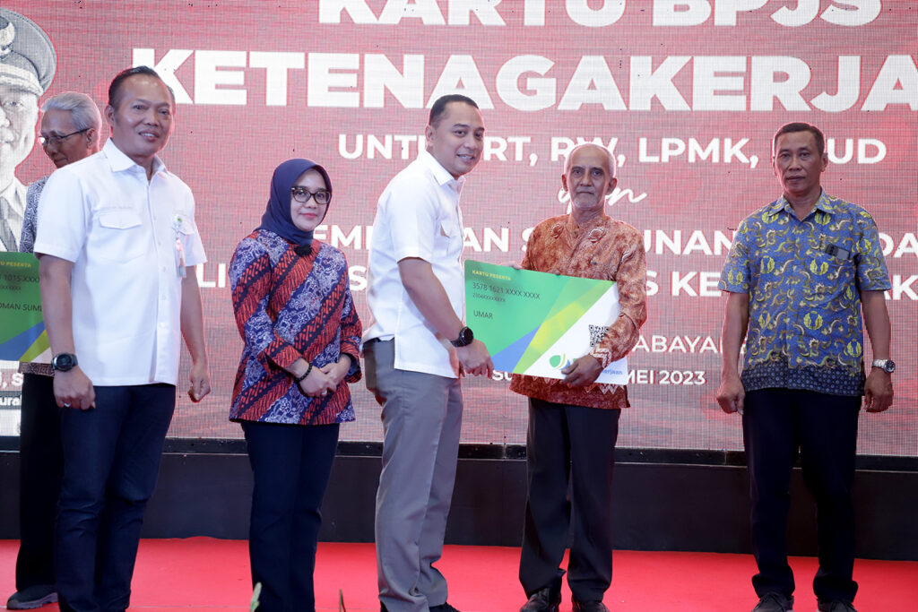 Belasan Ribu Ketua RT/RW, LPMK dan Bunda PAUD Surabaya Sudah Tercover BPJS Ketenagakerjaan