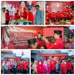 Posko “Ganjar Presiden” Terus Didirikan, PDIP Surabaya Terus Bergerak di Tengah Rakyat