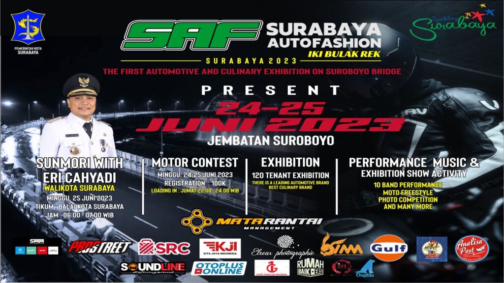 Jangan Lewatkan! Surabaya Auto Fashion di Jembatan Suroboyo Mulai 24-25 Juni 2023