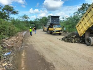 Pemkab Tanbu Perbaiki Terus Kerusakan Jalan Nasional KM 171