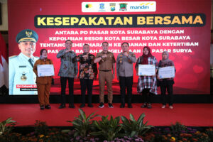 PD Pasar Surya MoU dengan Polrestabes, Wali Kota Eri  Cahyadi: Satgas Pangan Kepolisian bisa Turun saat Inflasi