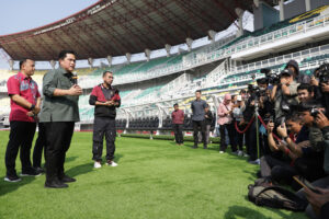 Erick Thohir Puji Kesiapan Stadion GBT untuk Laga Indonesia Vs Palestina