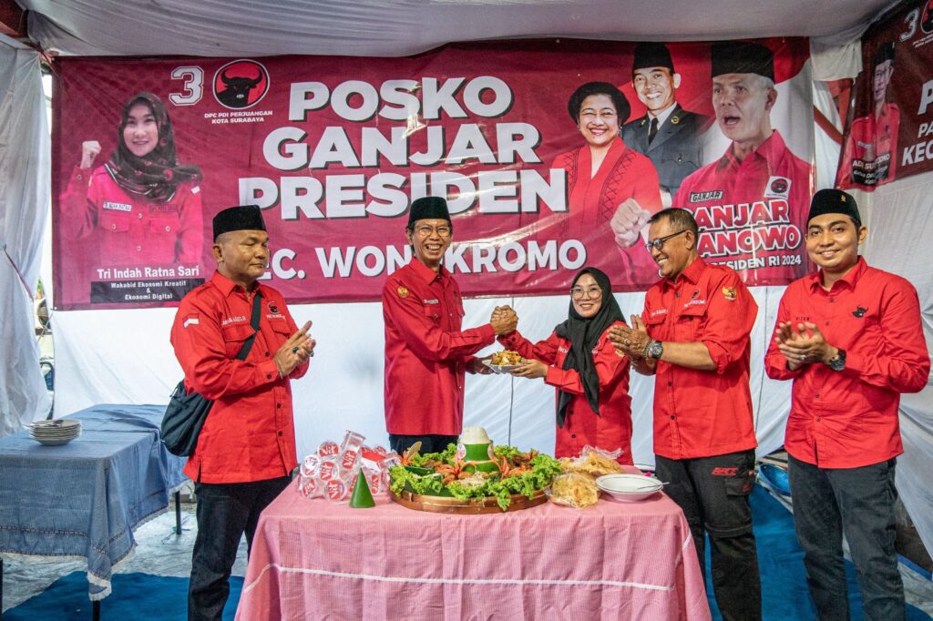 Bulan Bung Karno, Tri Indah Ratna Sari Dirikan Posko Ganjar Presiden di Kampung Bantaran Sungai