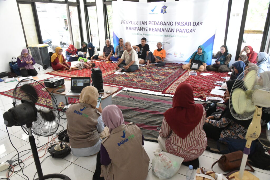 BPOM Gandeng Pemkot Surabaya Beri Penyuluhan Pedagang Pasar Soal Keamanan Pangan