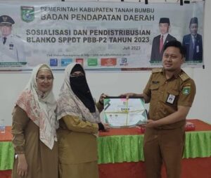 Optimalkan Penagihan, Bapenda Tanbu Mulai Distribusikan Blanko SPPDT dan PBB-P2